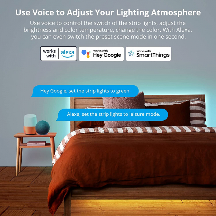 Banda LED Sonoff Wifi RGB L3-5M, 5m, Smart, IP20, Sincronizare Muzica, 90 LED/m, Alimentare USB [5]