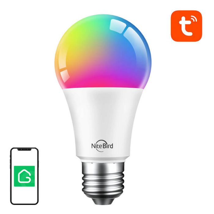 Bec LED RGB Smart Gosund WB4, RGB+CW, 9W, Control din aplicatie [1]