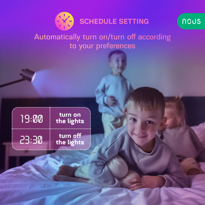 Set 2 becuri LED RGB Smart NOUS P8, GU10, Control din aplicatie [12]