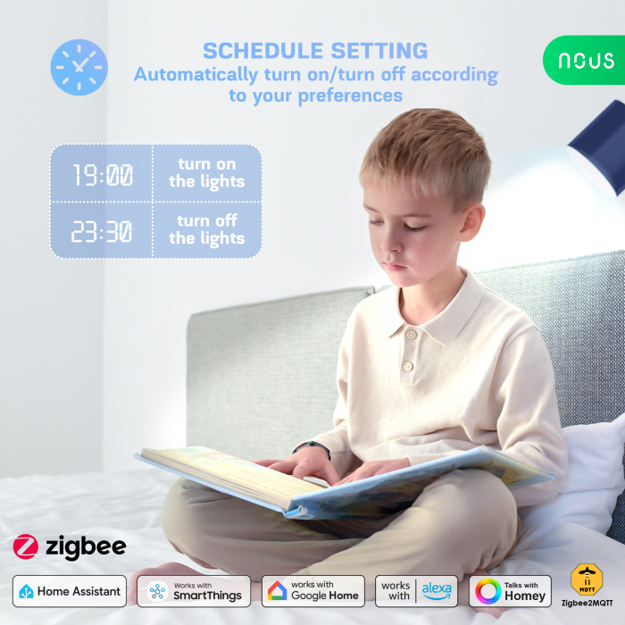Bec LED Smart NOUS P8Z, ZigBee 3.0, GU10, RGB, 16 Milioane de Culori, Lumina Reglabila 2700-6500K, 4.9W, 420 lm, Compatibil Amazon Alexa si Google Home [5]