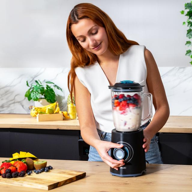 Blender Cecotec Power Black Titanium 2000MAX Mix Go, 20000 W, Zdrobire gheata, Bol sticla 1.5L [3]