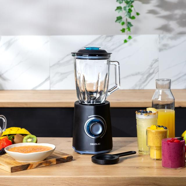 Blender Cecotec Power Black Titanium 2000MAX Mix Go, 20000 W, Zdrobire gheata, Bol sticla 1.5L [2]