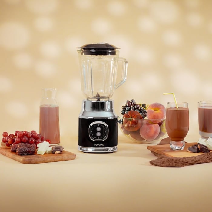 Blender Cecotec Power Black RetroTwist, 800W, Bol sticla 1L [2]