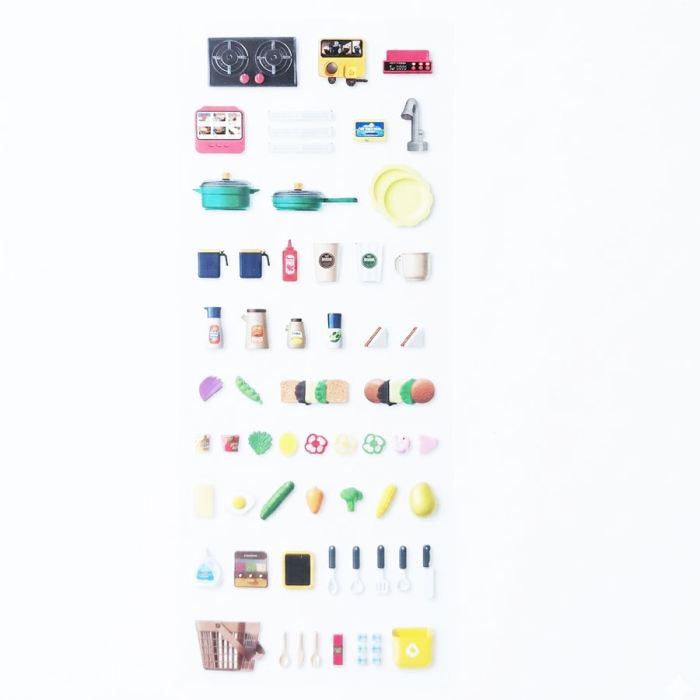 Bucatarie copii, Rovo 8827F, aragaz de jucarie, chiuveta cu circuit de apa, aragaz aburi, sunete, lumini, frigider, fructe, legume, multiple accesorii, 78 de piese [4]