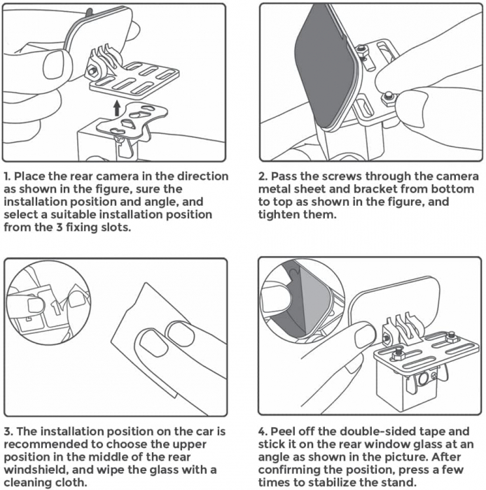 Suport universal Azdome pentru camera auto spate [4]