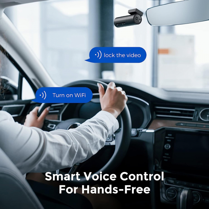 Camera auto DVR AZDOME M300, FHD 1296P, WiFi, Unghi 170°, G-Sensor, Comanda vocala [8]