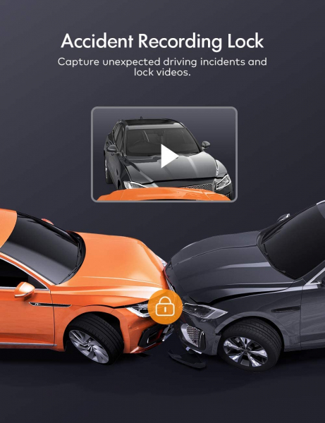 Camera auto DVR  Dubla Apeman C550, Full HD,  Bord si Spate, Unghi 170 grade, Detector miscare, WDR, G-Sensor, Mod parcare, Filmare in bucla [8]