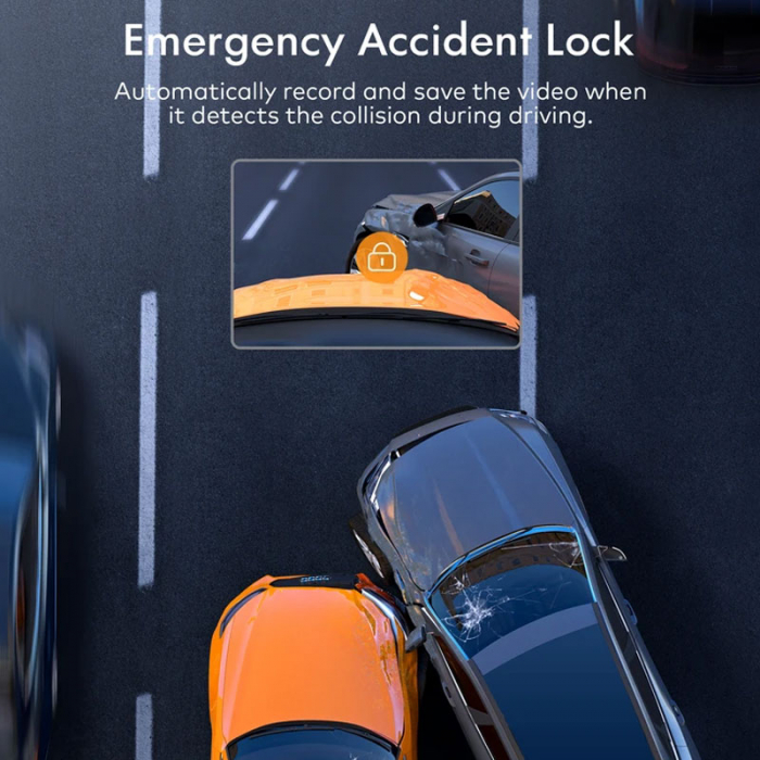 Camera auto DVR  Dubla APEMAN C680, Full HD, Fata si Interior, Unghi 170 grade, WDR, G-Sensor, Mod parcare, Filmare in bucla [9]