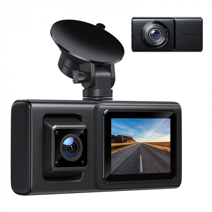 Camera auto DVR  Dubla APEMAN C680, Full HD, Fata si Interior, Unghi 170 grade, WDR, G-Sensor, Mod parcare, Filmare in bucla [1]
