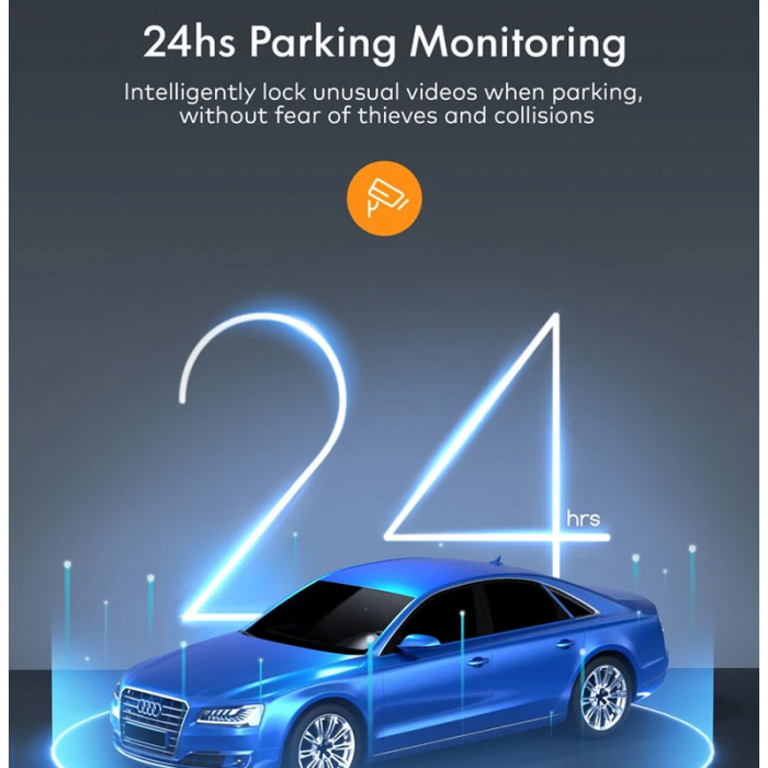 Camera auto DVR  Dubla APEMAN C680, Full HD, Fata si Interior, Unghi 170 grade, WDR, G-Sensor, Mod parcare, Filmare in bucla [7]