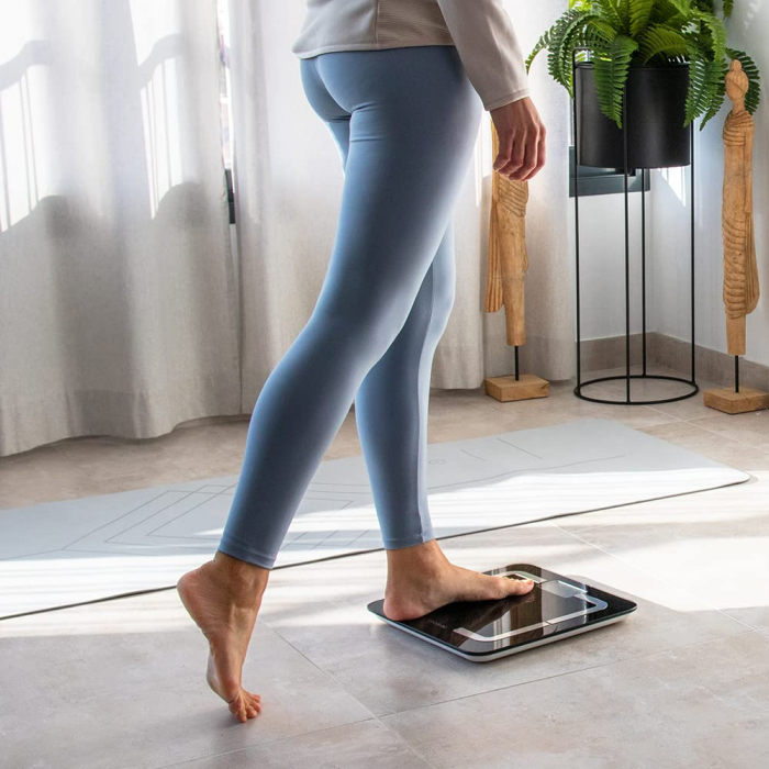 Cantar de baie digital Cecotec 4090 Surface Precision 9500 Smart Healthy, Ecran LCD, Maxim 180 kg, TenBIA, Four Precision, BabyWeight, Negru [2]