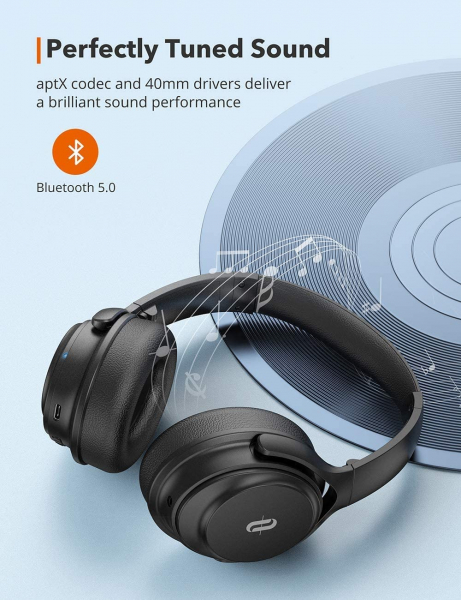 Casti audio TaoTronics TT-BH085, Active Noise canceling, Bluetooth 5.0, Bas puternic,True Wireless, Microfon CVC 8.0 [5]