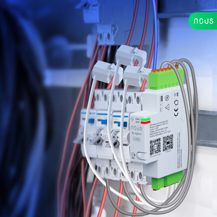 Contor electric NOUS D4Z ZigBee Smart DIN 120A, monitor consum in timp real , montare pe sina DIN [7]