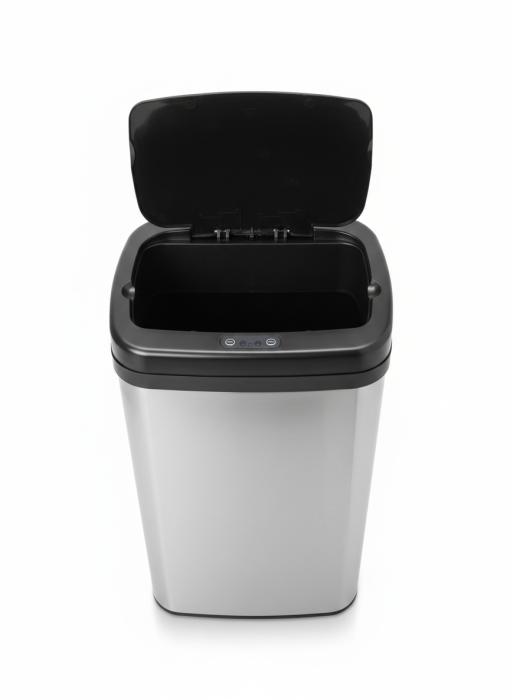 Cos de gunoi cu senzor automat Rovotec SD-012, Inox, 30L, deschidere cu senzor sau touch [2]