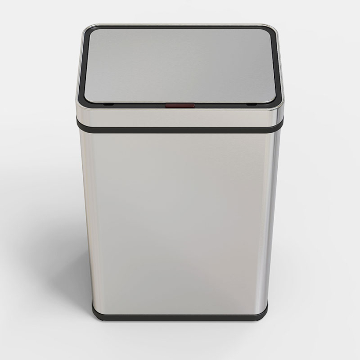 Cos de gunoi cu senzor automat Rovotec SD-807, Inox, 60L, Filtru carbon, Deschidere cu senzor sau touch, Inel sac de gunoi [4]