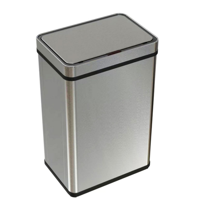 Cos de gunoi cu senzor automat Rovotec SD-807, Inox, 60L, Filtru carbon, Deschidere cu senzor sau touch, Inel sac de gunoi - RESIGILAT [2]