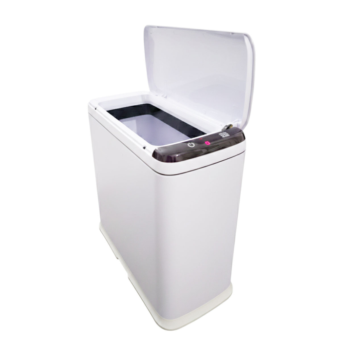 Cos de gunoi cu senzor automat Rovotec SD-809, deschidere cu senzor sau touch, 9L, Alb [7]