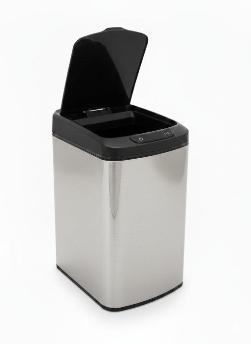 Cos de gunoi cu senzor automat Rovotec SD-804, Inox, 12L, deschidere cu senzor sau touch - RESIGILAT [8]