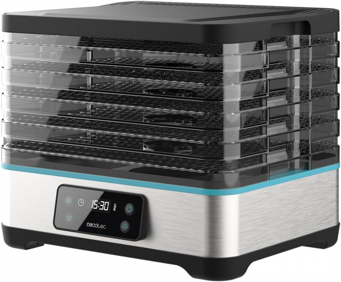 Deshidrator cu 5 tavi Cecotec VitaDry Pro, inaltime reglabila, ecran digital, Timer, 35-70°C [3]