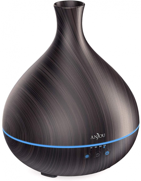 Difuzor aroma cu Ultrasunete Anjou AJ-AD012, 500ml, LED, oprire automata - Wenge [2]