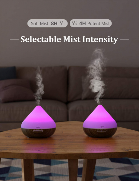 Difuzor aroma cu Ultrasunete Anjou AJ-AD001, 300ml, 13W, LED 7 culori, oprire automata [6]