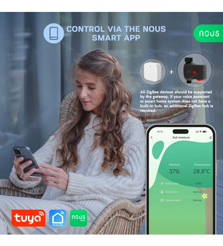 Electrovalva Smart cu Temporizator NOUS L14, Zigbee 3.0 [5]