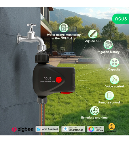 Electrovalva Smart cu Temporizator NOUS L14, Zigbee 3.0 [2]