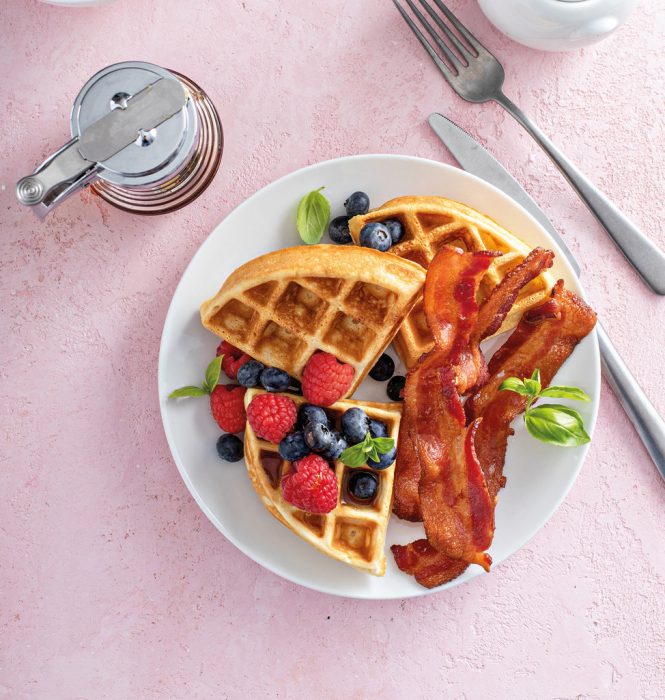 Aparat preparat vafe Petra, 550 W, verde pastel, placa antiaderenta [9]