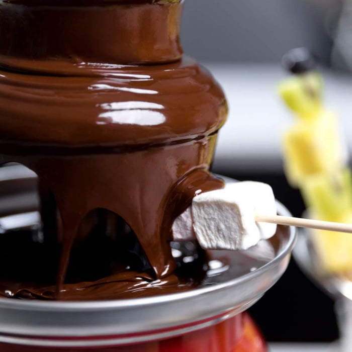 Fantana de ciocolata, Cecotec Fun Chocolicious, 90W, design retro,3 niveluri, Capacitate 700ml, Inox [3]