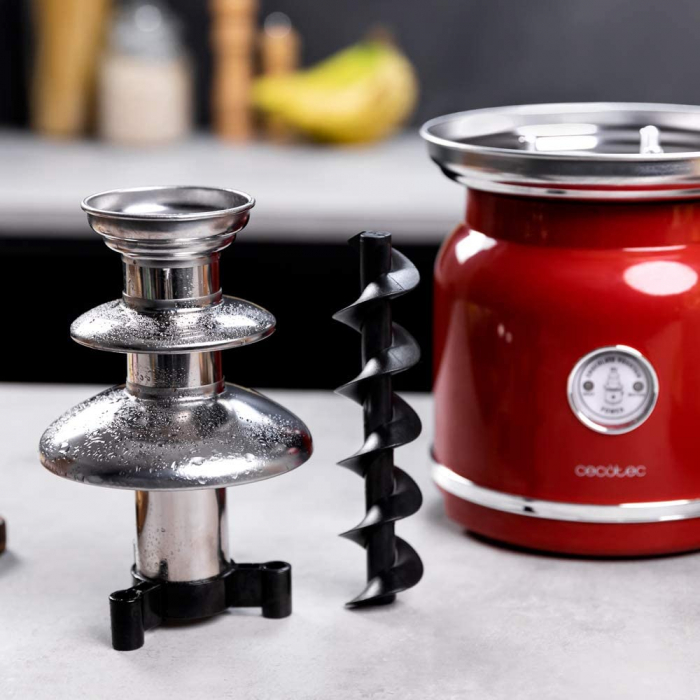 Fantana de ciocolata, Cecotec Fun Chocolicious, 90W, design retro,3 niveluri, Capacitate 700ml, Inox [6]