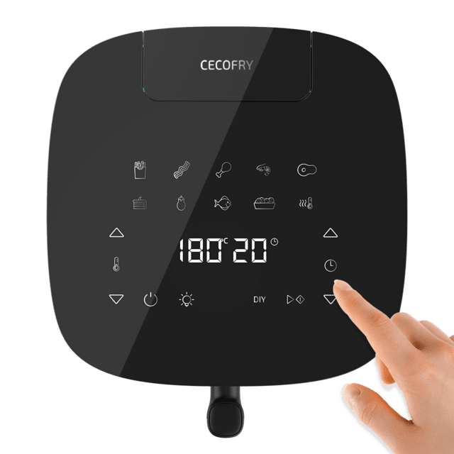 Friteuza cu aer cald Cecotec Neon 5000, spray apa, 5 litri, lumina interioara, HealtyCrispy si perfectCook, 10 meniuri presetate, ecran tactil [2]