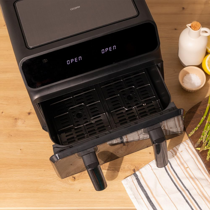 Friteuza cu aer cald, fara ulei Cecotec Cecofry Advance 9000 Window , 2200W, 9L, Control tactil, 8 Programe [3]