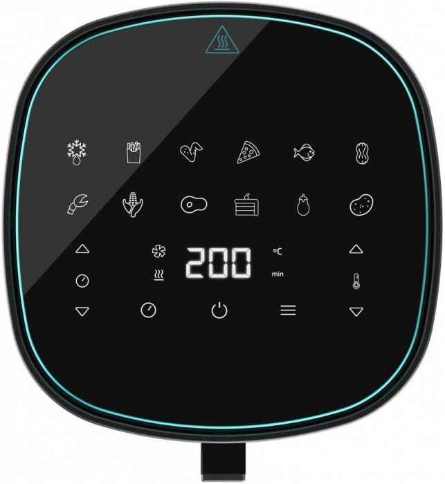 Friteuza cu aer cald fara ulei Cecotec Cecofry Fantastik 6500, Air Fryer, 1700W, 6.5L, Control tactil, 12 Programe Presetate [2]