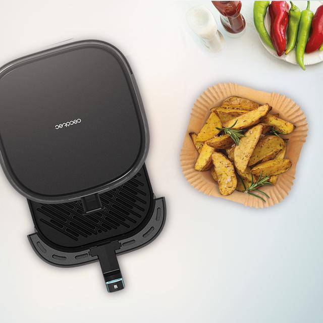 Set hartie de copt pentru friteuza cu aer cald, Air Fryer Cecotec pentru marimea inre 5L si 6.5L, 150buc [8]