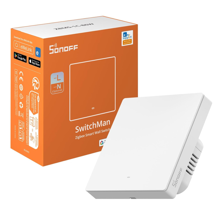Intrerupator inteligent Sonoff ZBM5-1C-86W ,Zigbee, 1 canal, 10A [2]