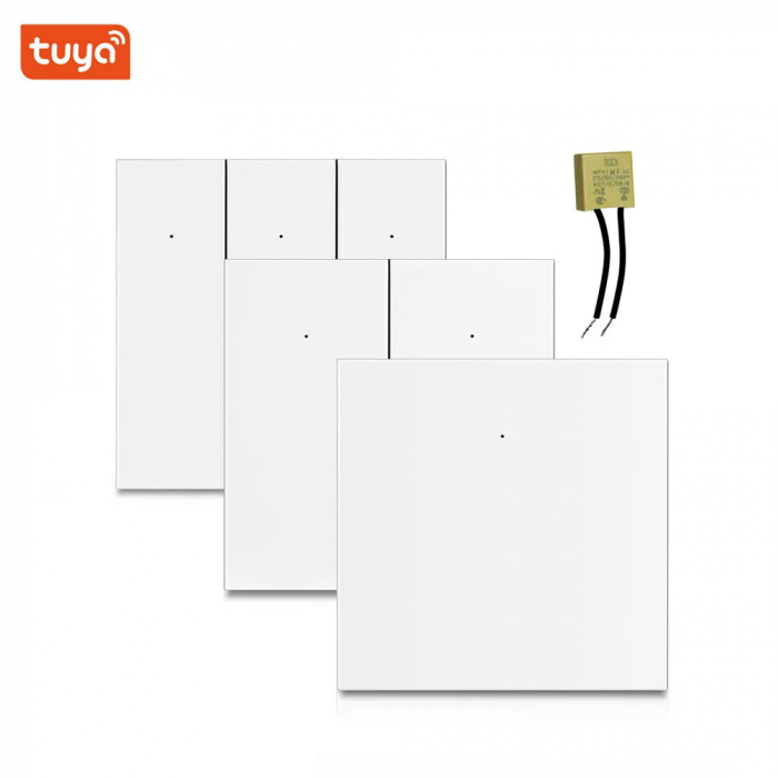 Intrerupator Smart Rovo 1081WL, 3 canale, Wifi si Bluetooth, Tuya, Life Smart, Alexa si Google Assistant, fara nul [2]