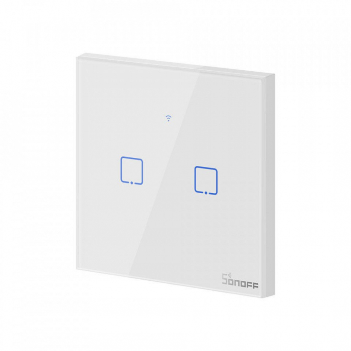 Intrerupator Smart  cu Touch  Sonoff T0 EU TX , WiFi, (2 canale) [3]