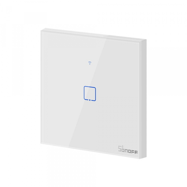 Intrerupator Smart  cu Touch Wifi + RF 433 Sonoff T1 EU TX, 1 canal [2]