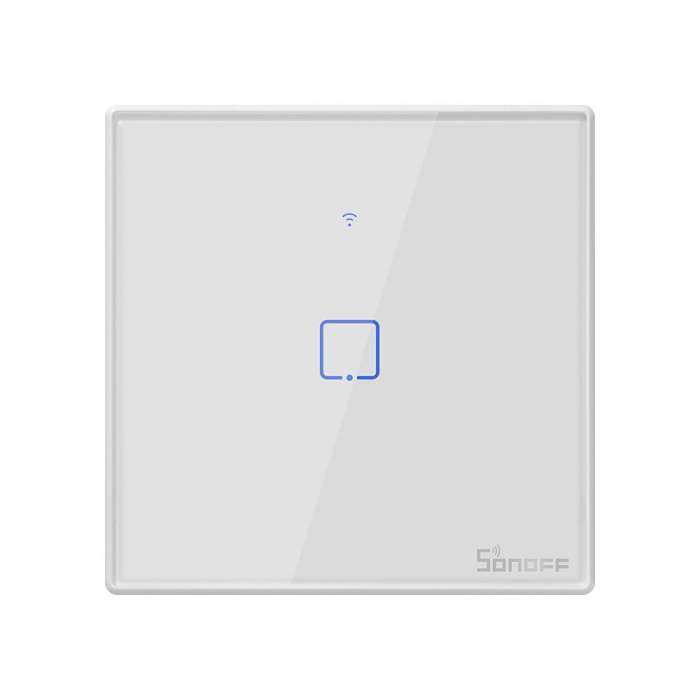 Intrerupator Smart  cu Touch WiFi + RF 433 Sonoff T2EU1C TX, (1 canal) [1]
