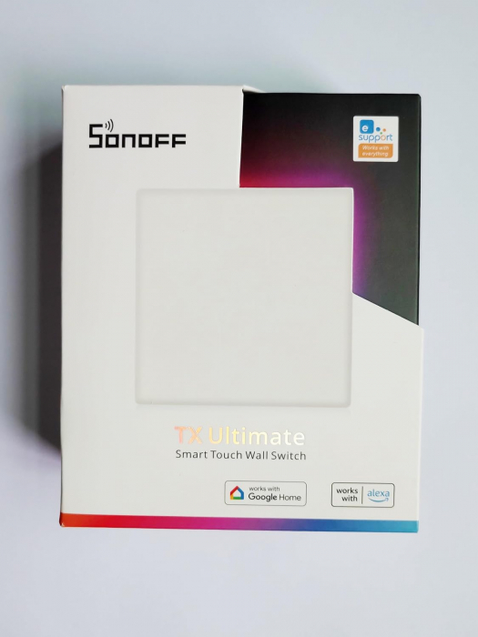 Intrerupator Smart Sonoff T5-2C-86 WiF cu Full Touch (2 canale), Lumina LED 10A/2400W [10]
