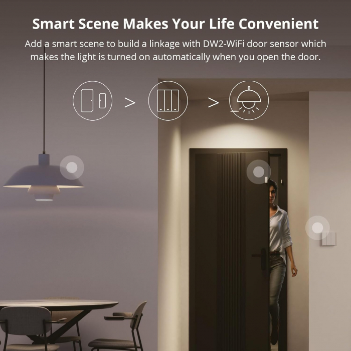 Intrerupator Smart Sonoff M5-3C-80W, WiFi, 6A, Matter, 3 canale [6]
