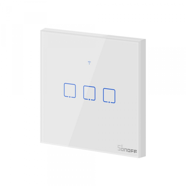 Intrerupator Smart  cu Touch  Sonoff T0 EU TX , WiFi, (3 canale) [5]