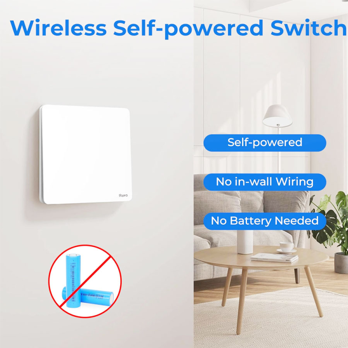 Intrerupator Wifi Kinetic Rovo 305-1CH-W, 1 canal, IP67, RF 433MHz, cu revenire [2]