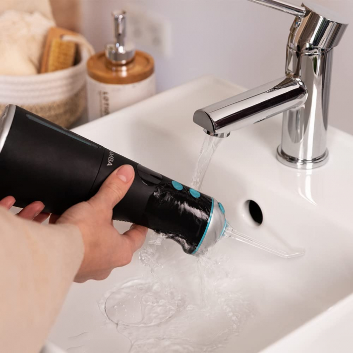 Irigator bucal Cecotec Bamba ToothCare 1100 Jet Liberty, 6 capete diferite,  280ml, 6 programe, Afisaj LED, portabil [3]