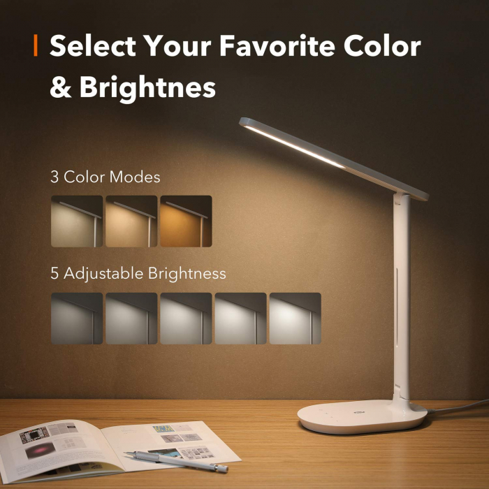 Lampa de birou LED TaoTronics TT-DL064 control Touch, 5 moduri, 5W [7]