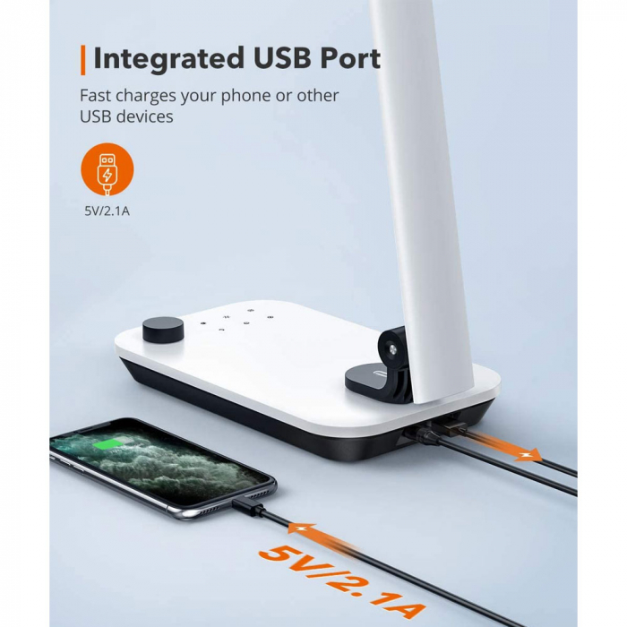 Lampa de birou LED TaoTronics TT-DL092, control touch, reglare automata a luminii [3]