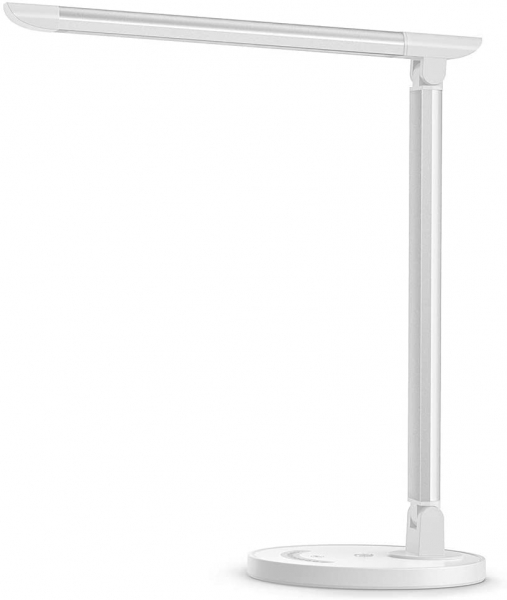 Lampa de birou LED TaoTronics TT DL13 control Touch, 5 moduri, Protectie Ochi - Silver - White [1]