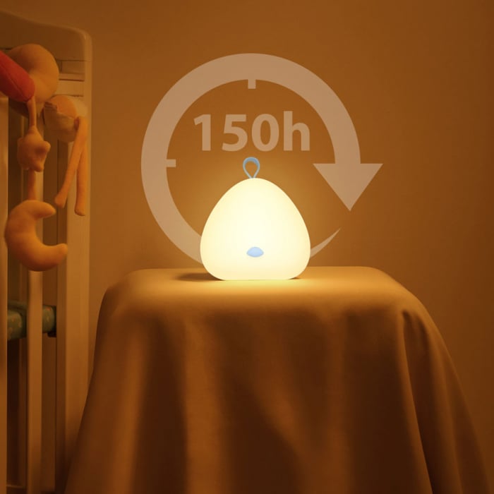 Lampa de veghe VAVA VA-CL1001 LED cu muzica, control touch, reglare intensitate, 8 melodii, Albastru [4]