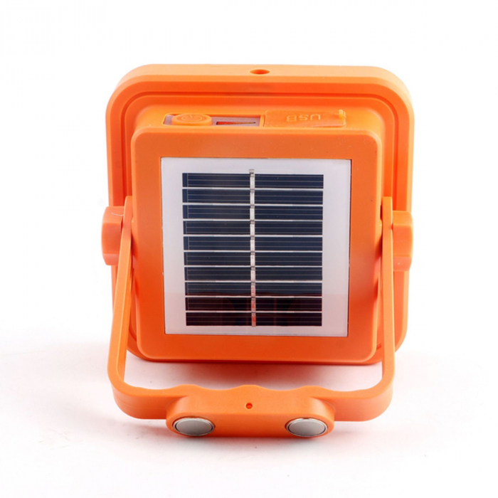 Lampa LED cu panou solar Superfire FS38, Pentru Camping, 600 lm, incarcare USB, 4 moduri, prindere magnetica [7]