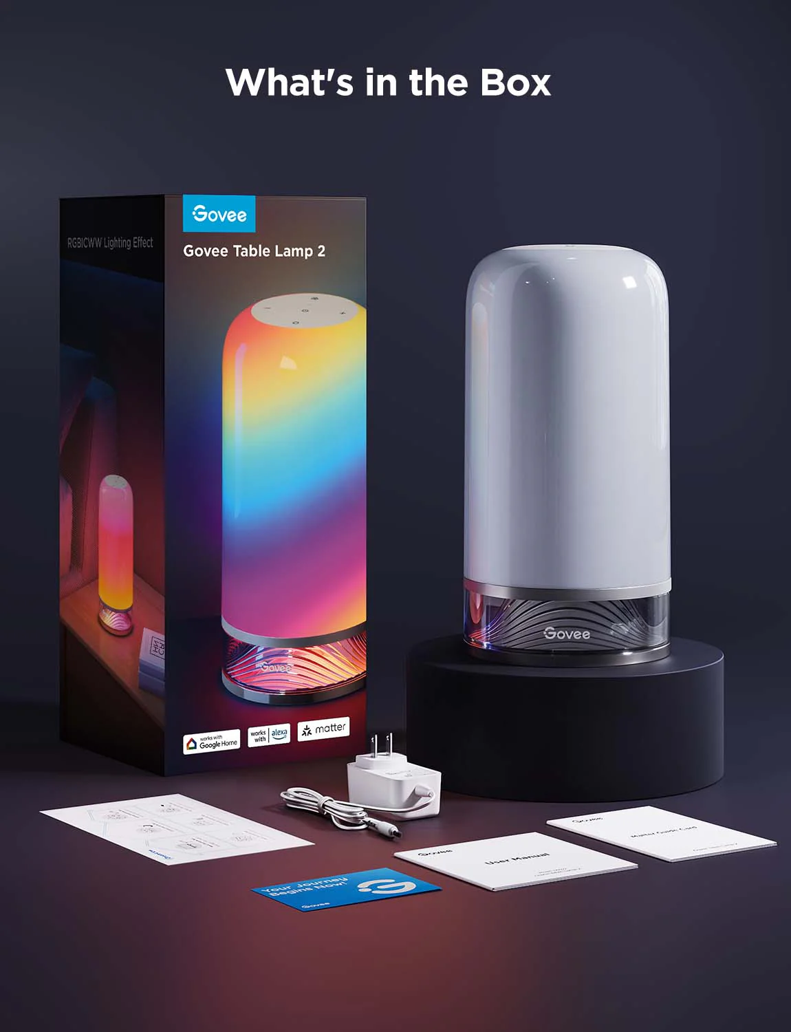 Lampa LED Govee H6022 RGBICWW, 500lm, Matter, Wifi, Alexa, Google Asistant [9]